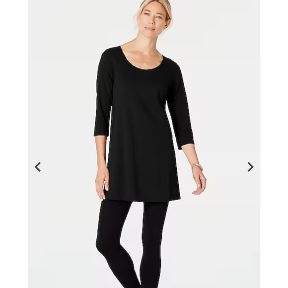 NWT Pure Jill by J.Jill Black Ballet-Sleeve Tunic SZ MT - Picture 13 of 14